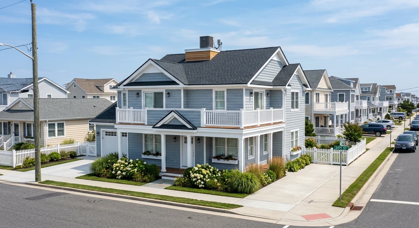 Wind-Resistant Roof Replacement in Ocean City, NJ - completed project in Ocean City, NJ